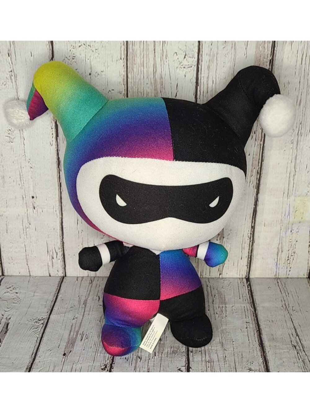 10" DC Harley Quinn Gradient Chibi Plush Warner Brothers Harlequin Clown